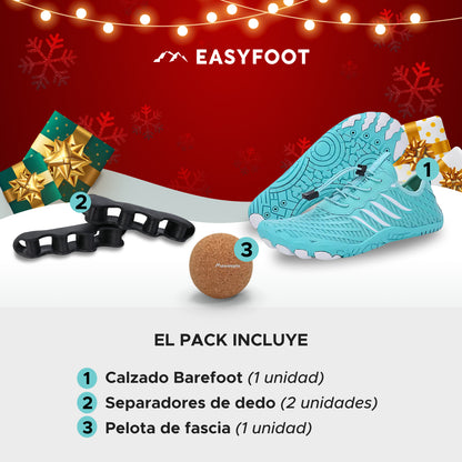 Pack Bienestar Completo Barefoot Comfortpace™ + Separadores de dedo + Pelota de fascia